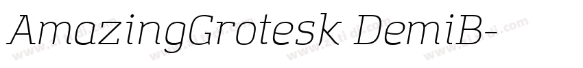 AmazingGrotesk DemiB字体转换